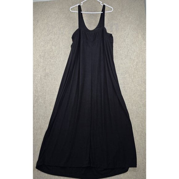 Cato Woman Plus Size Maxi Dress Black Beaded Scoop Neck Flowy Sleeveless 22/24W - Picture 3 of 7